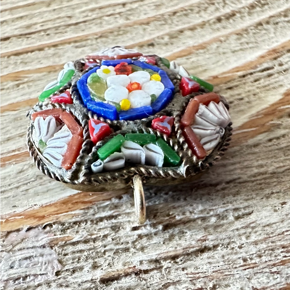 Colorful Mosaic Heart Pendant - Picture 3 of 3
